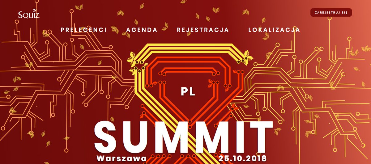 SquizPL's tweet photo. Nasz konferencja #SquizSummit2018 już w najbliższy czwartek w Brain Embassy w #Warszawa! Sprawdźcie kto wystąpi: https://t.co/VSb8fkNRkE https://t.co/pqVhtYukhj