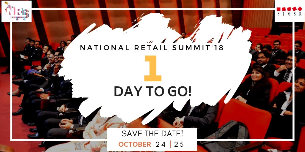 NRS_SIMSR's tweet photo. With only 1 day to go! Get ready to witness exciting activities and event for everyone! We hope to see you all there! 
Remember to set a reminder!
October 24th and 25th!

#NRSiscoming #NRS18 #SIMSR #LifeatSIMSR
@SIMSRofficial https://t.co/dxnyXHqohy