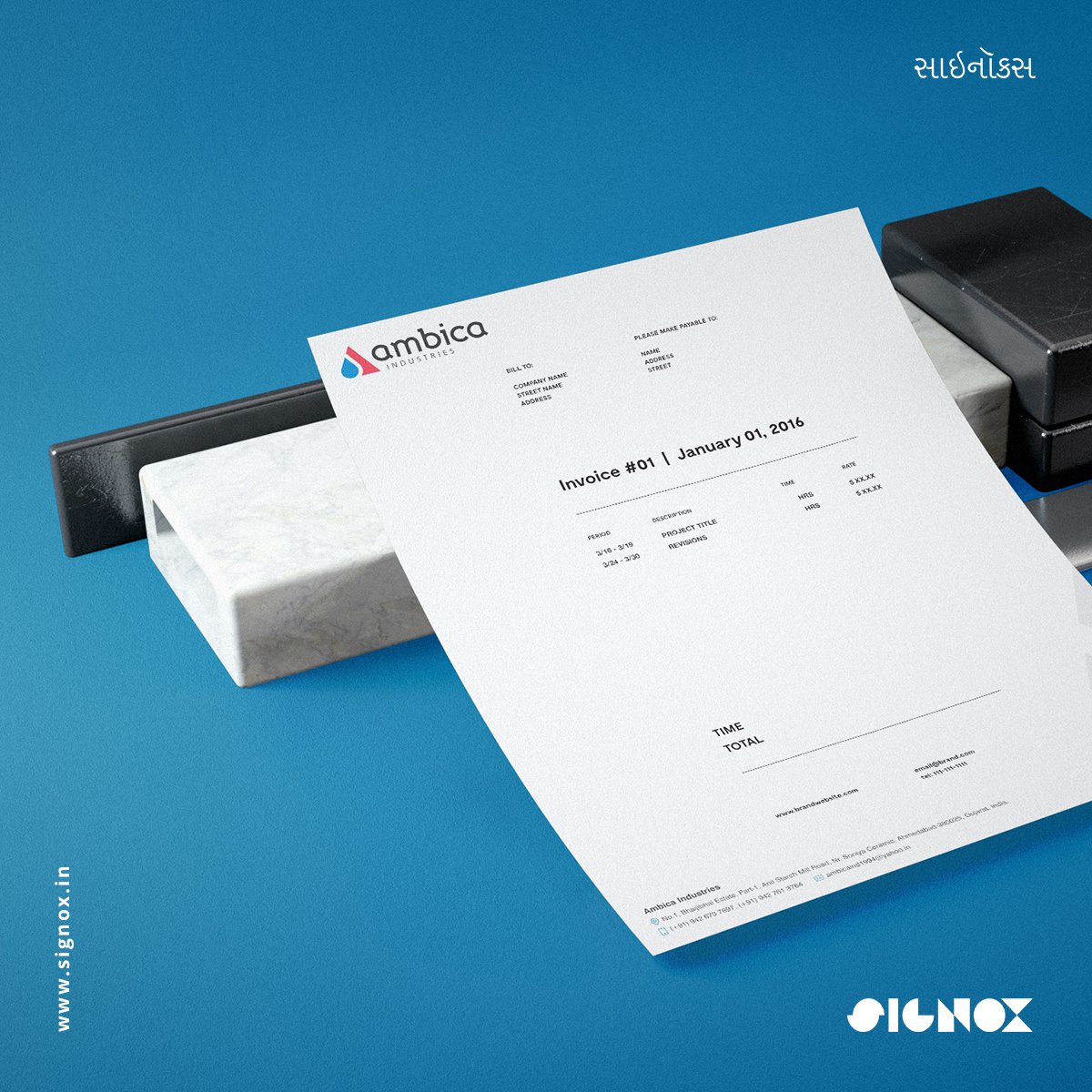 SignoxDesigns's tweet image. To enhance the brand value with the latest design trends, SIGNoX Team has designed brand identity, brochure, marketing touch points and establish a new look for "Ambica Industries" : India's leading manufacturer of energy efficient submersible pump-set!
signox.in