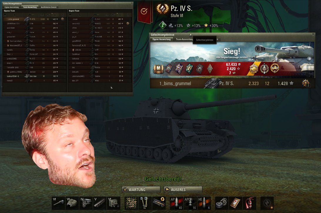 gRuMM3l's tweet photo. Hey Leute, Lust auf ein Replay of the week? Ich hätte zumindest mal einen würdigen Kandidaten!
Denke, dass das Video in ein paar Tagen online ist. @Wargaming_netDE @eikarrramba so läuft der Gerät in Berlin! #worldoftanks #replayoftheweek https://t.co/UPKMZvGdYC