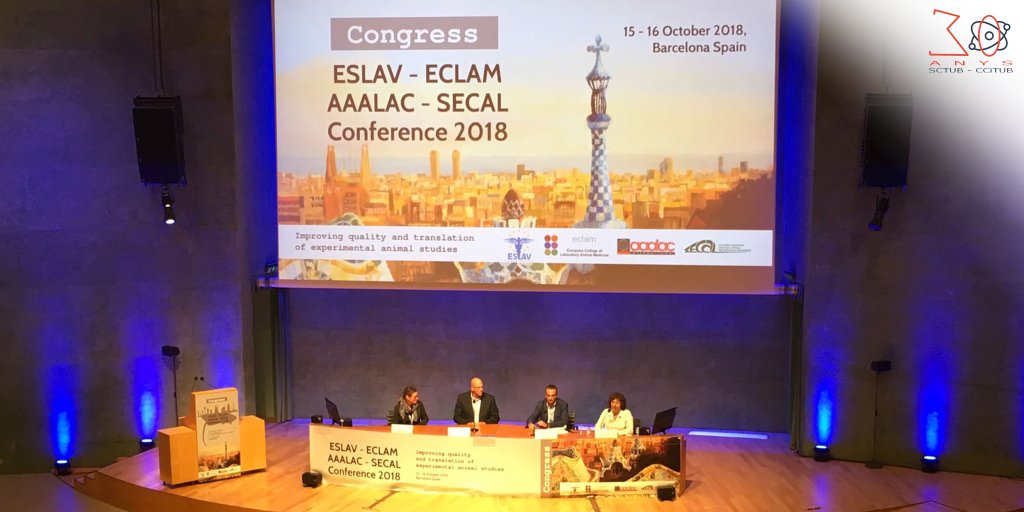 CitecUB's tweet photo. Congrés ESLAV-ECLAM-AAALAC-SECAL 2018 amb la Dra. Teresa Rodrigo a l'acte de clausura.
La Dra. Rodrigo, responsable dels #Estabularis @ccitub ubicats a @Farmacia_UB i @FacPsicoUB @UniBarcelona, ha format part del comitè organitzador i actualment és també presidenta de la @SECAL_T https://t.co/XFKRQJQiA5