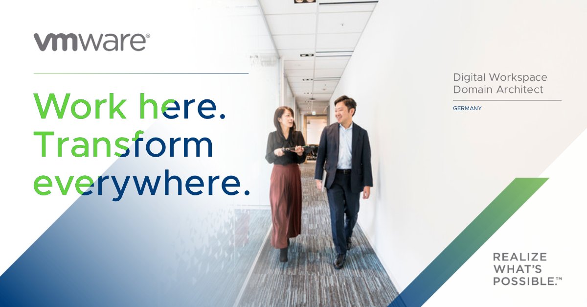 MarionDWalker's tweet photo. Hallo #Deutschland! We are recruiting a Digital Workspace Domain Architect in #Germany! Start your career at #VMware today and apply now: https://t.co/5050JU4rVC
#VMwareCareers #WorkHereTransformEverywhere https://t.co/u3QyuOKlQo