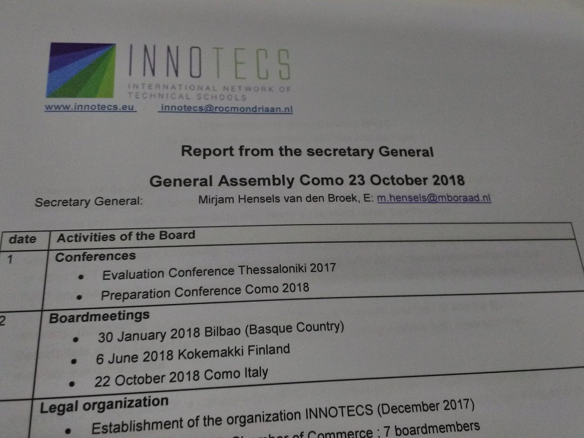 Xabier_Egibide's tweet photo. Opening of #Innotecs Conference 2018 in Como (Italy)
Working together with other Technical VET Schools in Europe https://t.co/Sdf4THGUVK