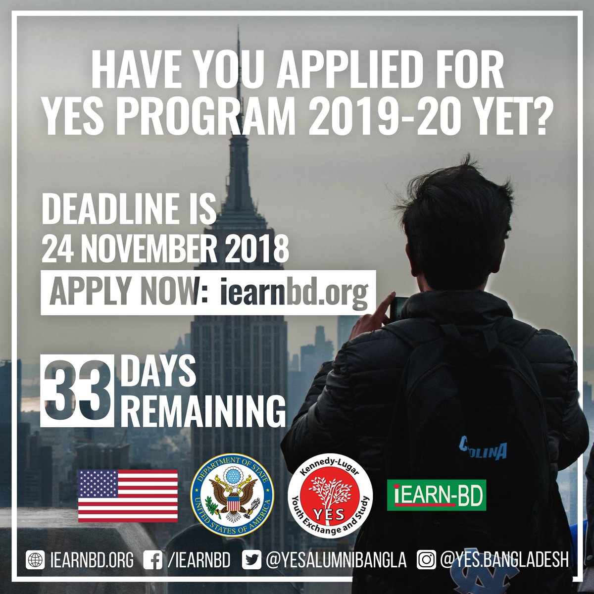 iEARNBD's tweet photo. "It's not a year in your life, it's a life in a year!" - this is the story of all YES Scholars who have challenged themselves to do great things. They took a chance and applied for the YES Program. This small step was their start to a much bigger journey. https://t.co/2baUuQVll4