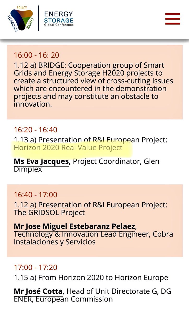 RealValue2020's tweet photo. .@efhj90 @GDHV_EU Project Coordinator looking forward to presenting #RealValue #smart #electric #thermal #storage #h2020 project @ESGlobConf in Brussels tomorrow #researchimpactEU https://t.co/AJF0oSTUyh