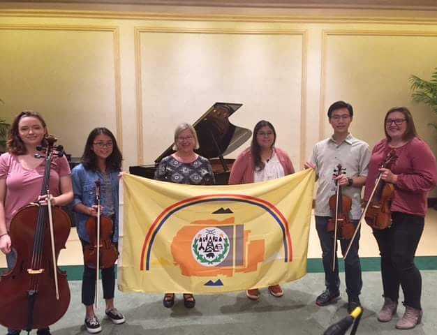 21semallie's tweet photo. Both #NavajoNation &amp; #Flint suffer from water issues. To build a bridge between the communities my composition was played by the youth quartet. I shared the Diné culture &amp; history on how significant water is &amp;the affects #UraniumMining on Navajo had affected our #water sources. https://t.co/2ylit7rzbR