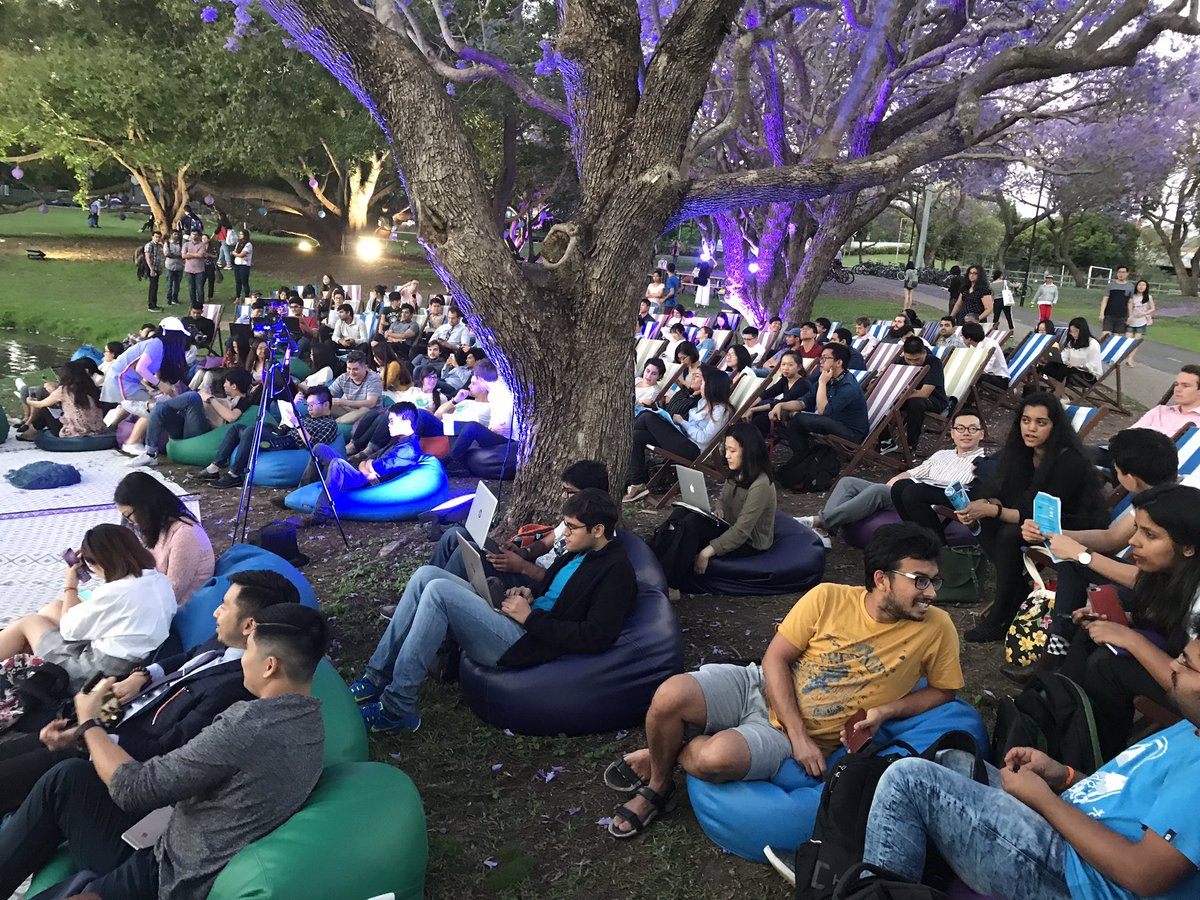 shawinnes's tweet photo. Ready to pitch at the iLab summer internship program for startups. @UQ_ilab @ArkavaHQ #sortal @Fishburners in the house https://t.co/2OcvDETDmi