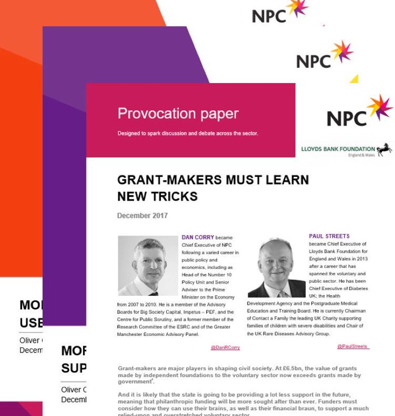 NPCthinks's tweet photo. 'Now more than ever, foundations should be considering whether they should be agents of change rather than just funders of it.' See our #MoreThanGrants work with See our #MoreThanGrants work with @LBFEW  https://t.co/Jp7ftzFWLI https://t.co/HaS6sLxHQT