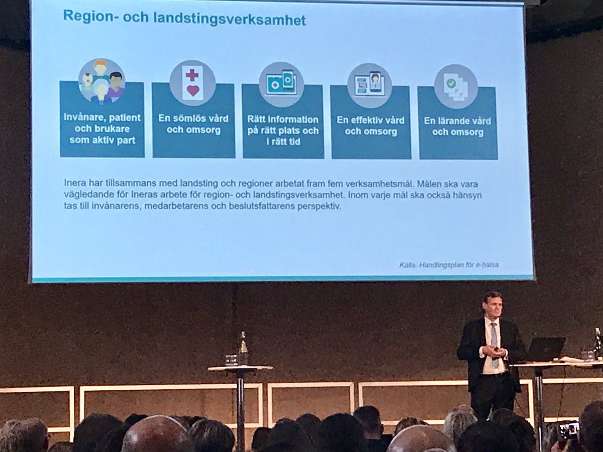 Digitalisering av vård och omsorg i Sverige. Inera kundforum. #inera #ehälsa