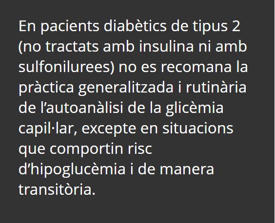 Nova recomanació #EssencialSalut #Diabètics de tipus 2 no tractats amb #insulina i l’autoanàlisi de la glicèmia capil·lar #PràctiquesdePocValor essencialsalut.gencat.cat/ca/detalls/Art…