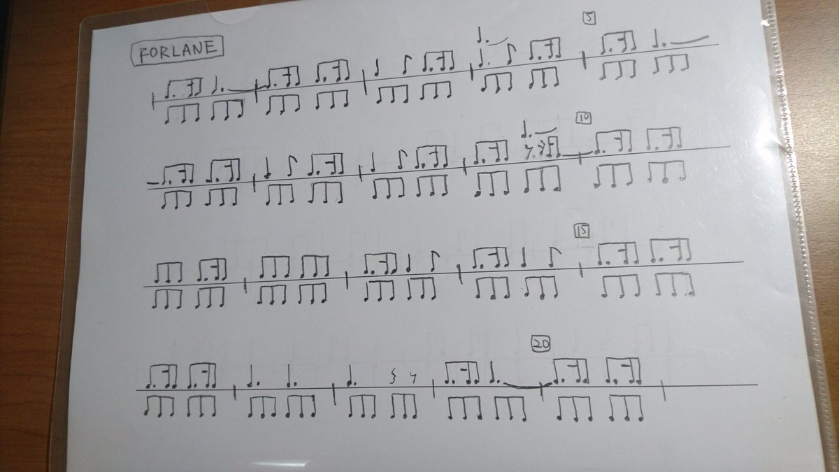 リズム譜 リズム譜