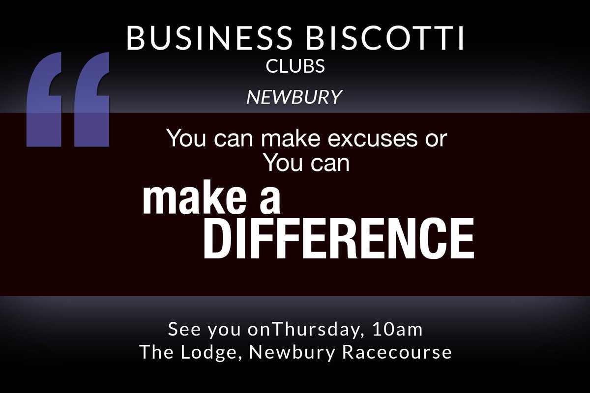 Do You Want To Be Part Of A Vibrant, Supportive Networking Club? Join us this Thursday from 10am, The Lodge <a href="/NewburyRacing/">Newbury Racecourse</a>