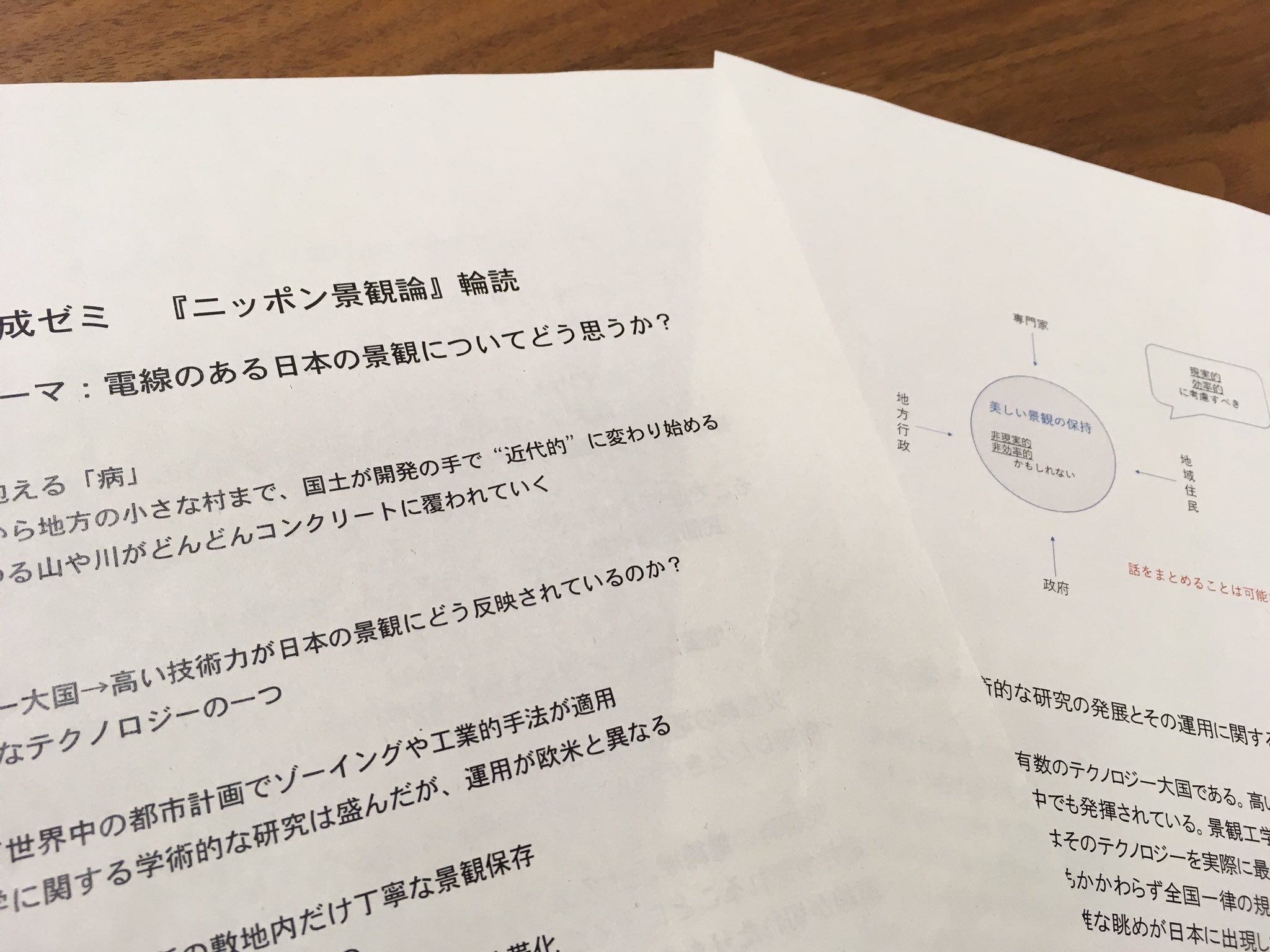 Uzivatel ニシナリノリヒサ Na Twitteru 2年ゼミがスタートしました 今年はアレックスカーさんの ニッポン景観論 をお題 として 8週間のグループディスカッションをしていきます 電柱をむしろ活用しよう 安全と景観の対立など 1週目で面白い議論となりました