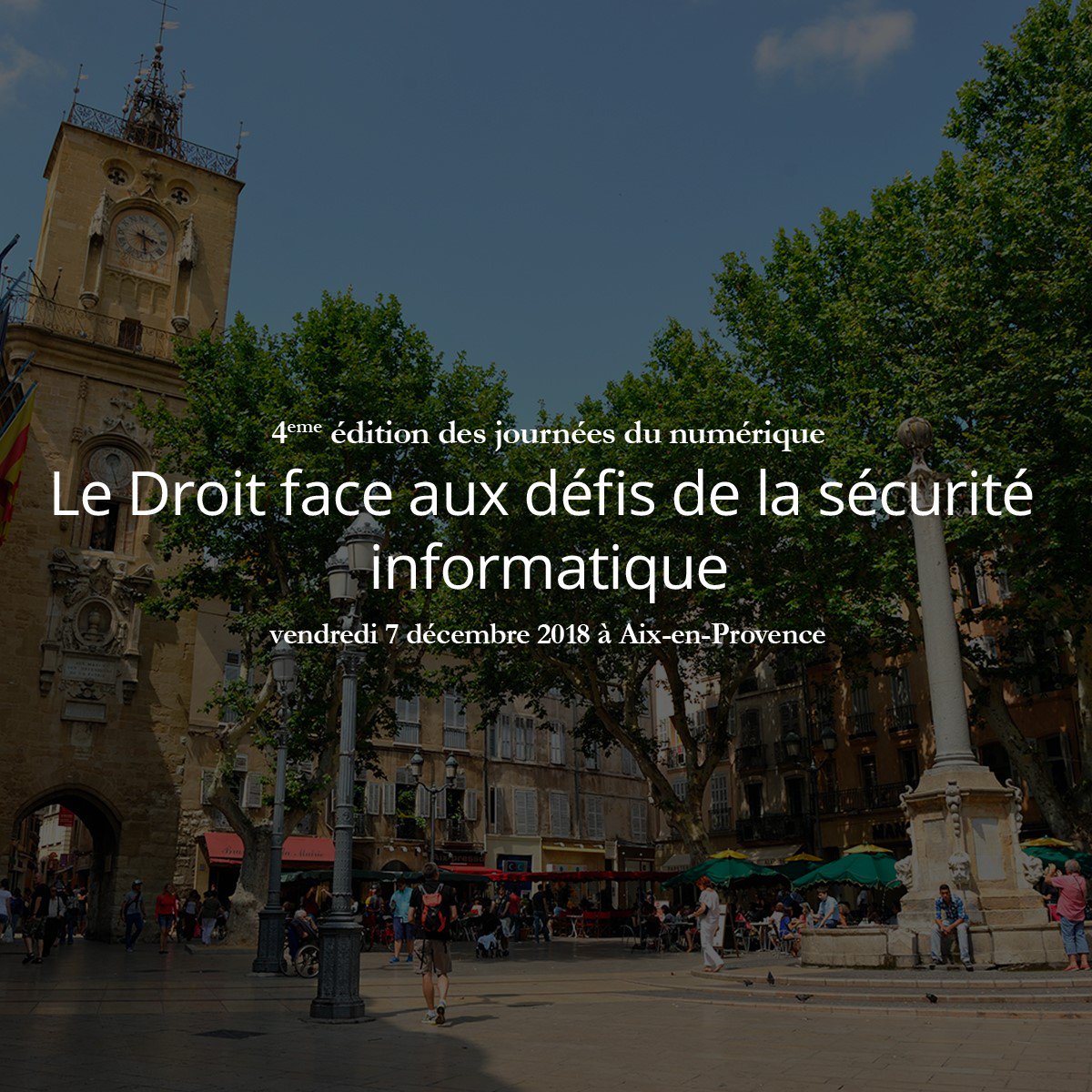 Early booking

Le programme pour la conférence du 7 décembre sur le Droit face aux défis de la sécurité informatique est presque finalisé et le tarif réduit pour les inscriptions en avance s’arrête à la fin du mois ...

Programme et inscription sur afdit-sud-est.com