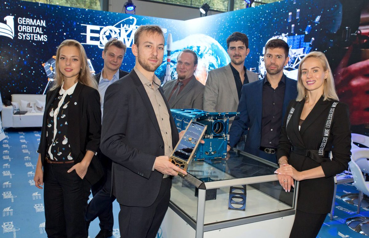 GermanOrbital's tweet photo. @iac2018 made us sure that our value proposition and pricing are very competitive on the #smallsat market. We see the increased interest on heavier #cubesat platforms, from #6U form-factor suitable for commercial applications. 
#iac2018 #spacemarket #newspace #spacestartup https://t.co/XSHg4I6v7m