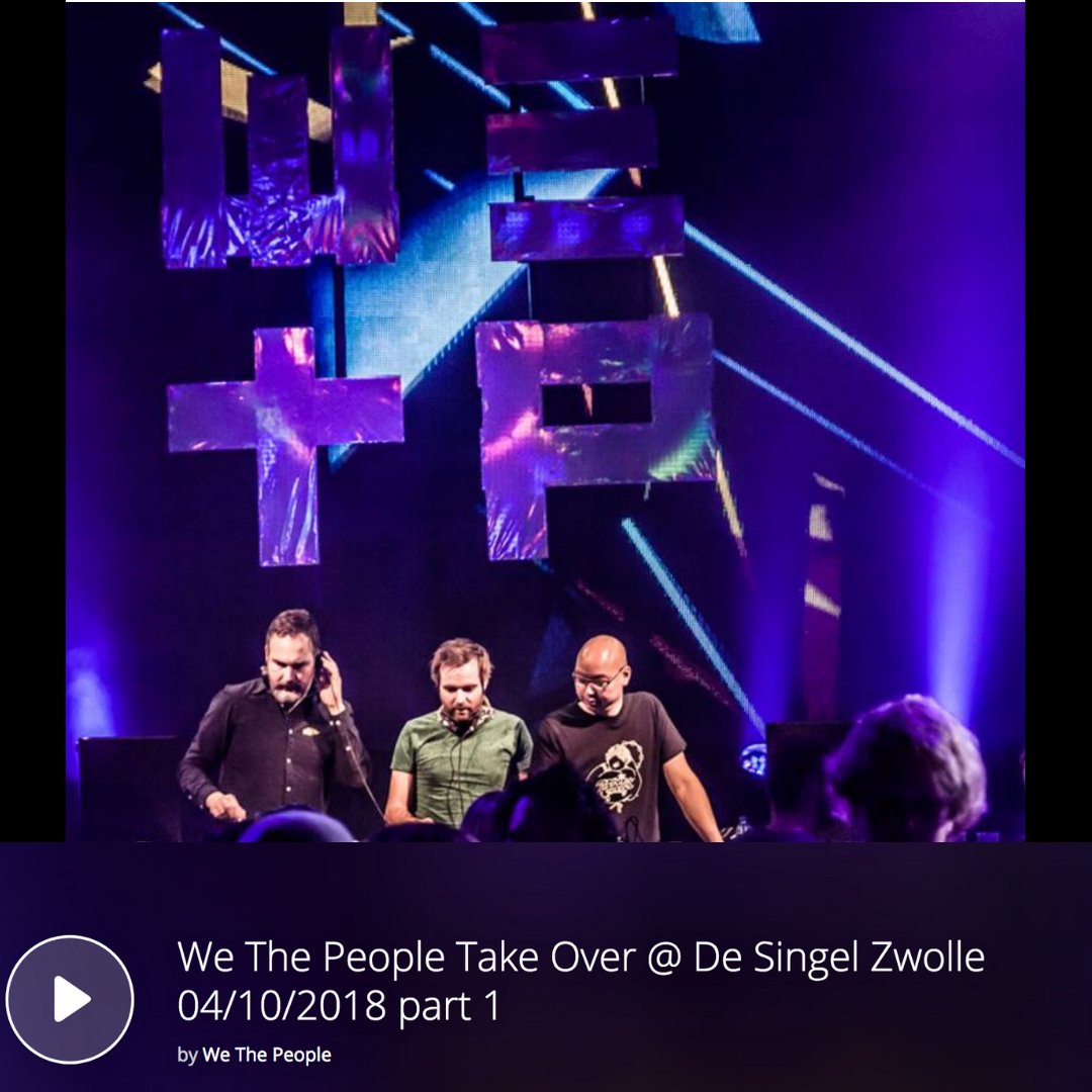 Voor We The People club avond in <a href="/Hedon/">Hedon</a> hebben @paulvantveer  <a href="/jaapbrienen/">Jaap Brienen</a> en ik een livestream/take over gedaan in <a href="/desingelzwolle/">café de Singel</a>! 
Dit 6.5 uur muzikaal vertier is hier terug te luisteren!

mixcloud.com/We_The_People/