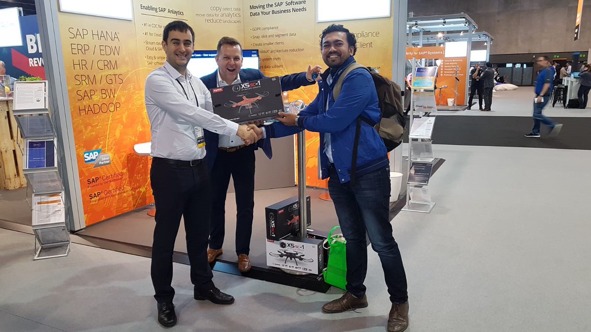 QlikDI's tweet image. #SAPTechEd is underway &amp;amp; we already have two lucky #drone winners! Pop by stand #P05 to learn how to maintain #GDPR compliance in less secure &amp;amp; more open non-production #SAP environments with our Gold Client Demo hosted by Matt Hayes at 3pm today @hayestech01