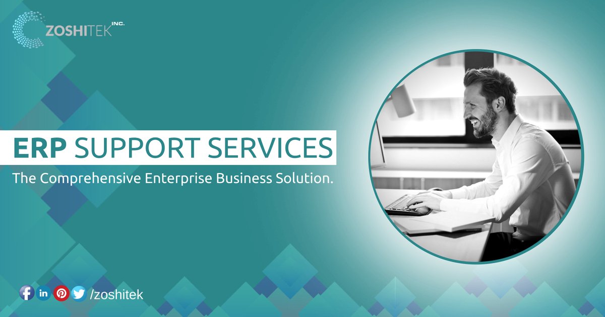 zoshitek's tweet image. Do you Know?

Zoshi Tek is led by expert ERP solution providers who take utmost care while managing various ERP support services

More detail of our Services @ bit.ly/2M86Y6X  

#ERPSupportServices #ERPAsService #EnterpriseResourcePlanningSoftware