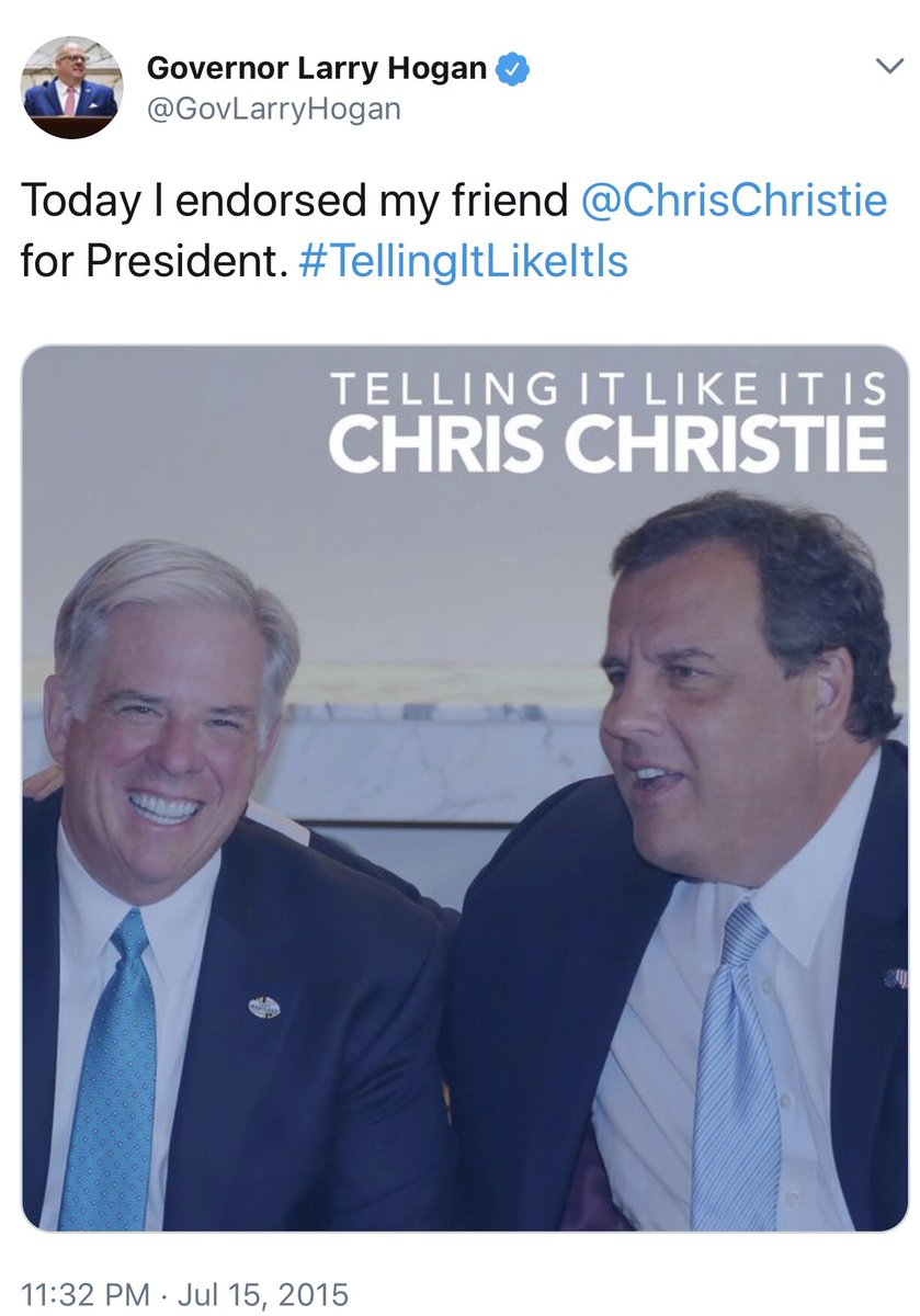 #TellingItLikeItIs to the #DemocratsForHogan folks. Larry Hogan is a wolf in sheep’s clothing. Birds of a feather. VOTE for <a href="/BenJealous/">Ben Jealous</a> on Nov 6th. Make Maryland better.
