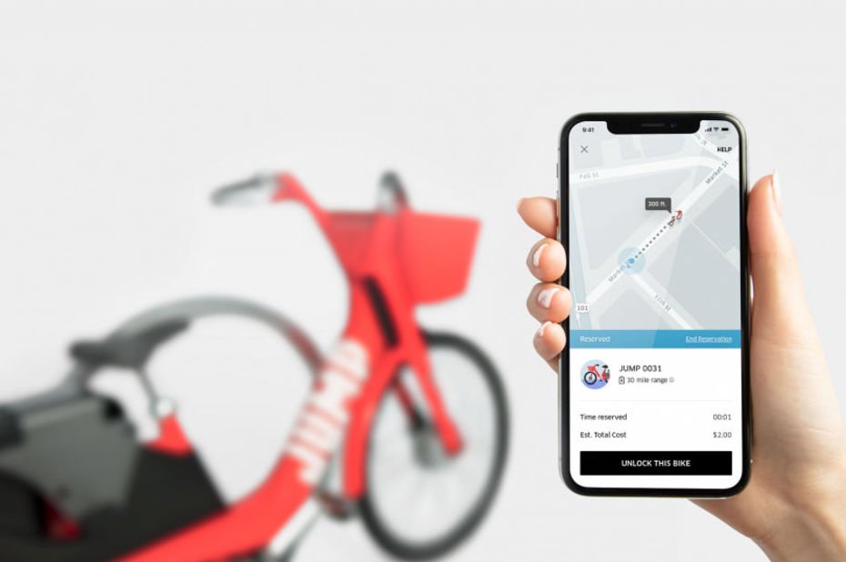 AUTONOMY's tweet photo. .@UberFR a profité d’#Autonomy2018 pour présenter son nouveau vélo électrique @jump_rides, et annoncer sa mise en circulation à Paris en 2019. https://t.co/DV8VP23Pc2 https://t.co/ZPIBRgLAHu