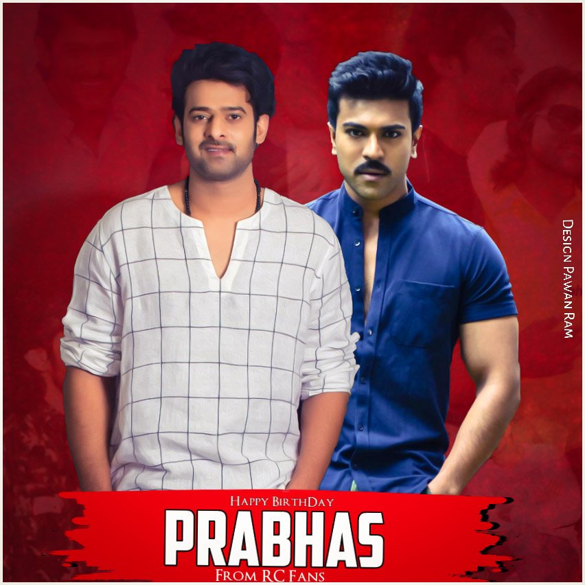 PrabhasRaju's tweet photo. Thank You #Ramcharan Fans.

#HappyBirthdayPrabhas https://t.co/06qApeVf0P