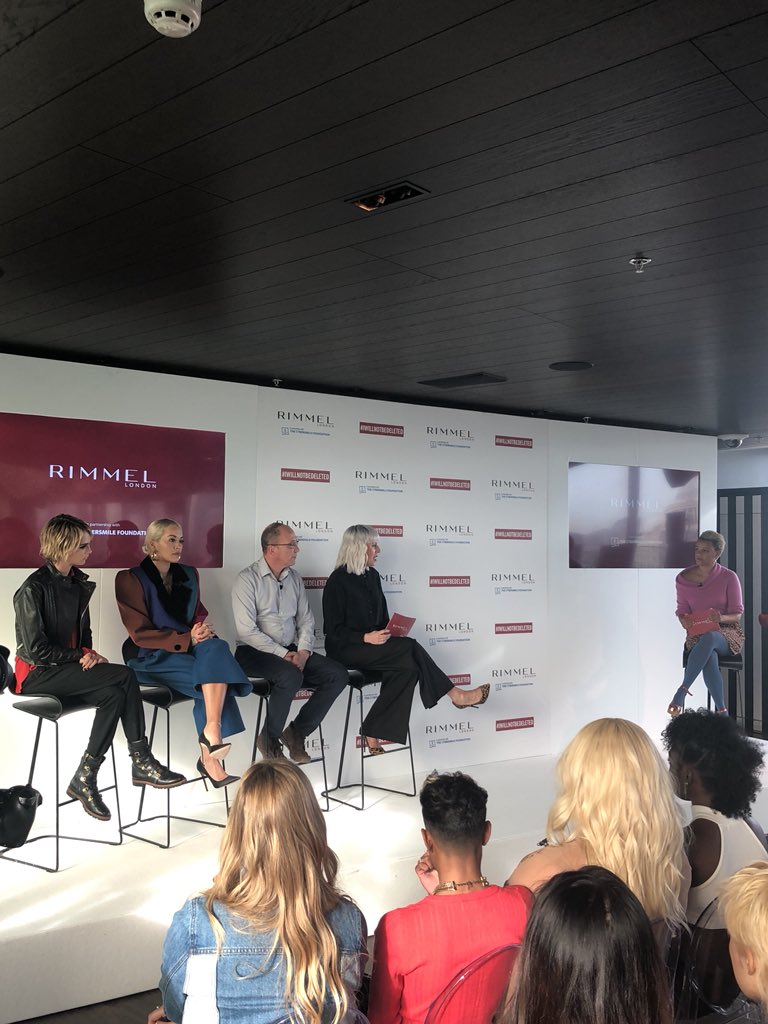 I Will Not Be Deleted Panel! @rimmellondonuk #iwillnotbedeleted <a href="/RitaOra/">Rita Ora</a> <a href="/Caradelevingne/">💙</a>