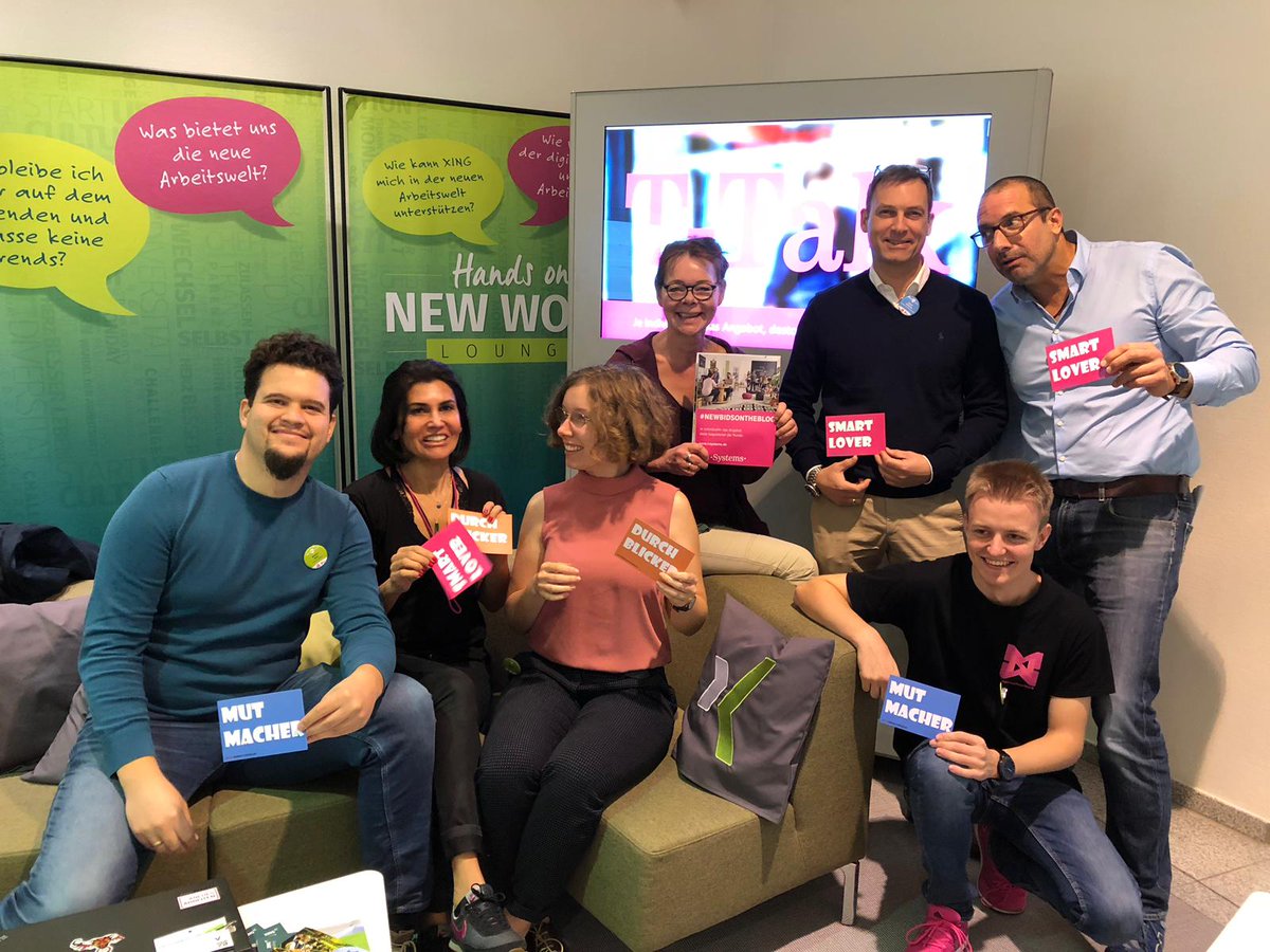tsystemsde's tweet photo. Welcome to #NewWork: Wir sind grad auf der @Orgatec bei den „@XING_de New Work Sessions” und freuen uns darauf,
heute mit Euch das #Worklife 4.0 in der New Work Lounge zu diskutieren.
Kommt vorbei! #NewBidsOnTheBlog #dedicatedwork https://t.co/EuqDilBRmQ https://t.co/QbnB6fwwJt