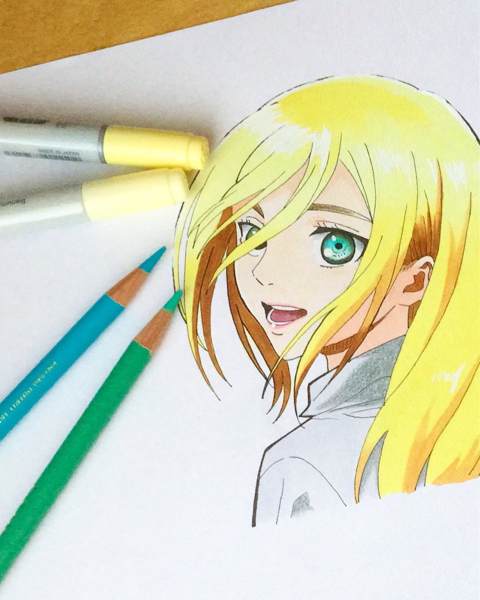 트위터의 ななこと申します 님 久しぶりのアニメ絵 クリスタ描きました ヒストリア コピックは苦手や 進撃の巨人 ヒストリア イラスト好きな人と繋がりたい コピック 色鉛筆 模写 ふぁぼりつください