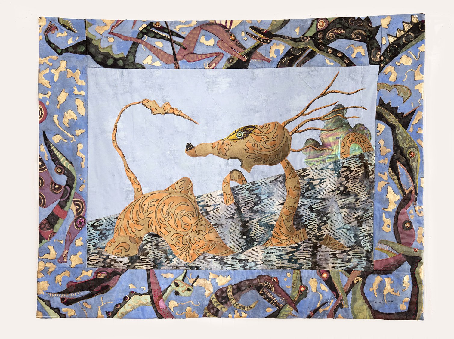 Microbio Inseguro Eliminación Gallery Kayafas on Twitter: "154 Years of Serendipity Clara Wainwright  &amp; Roger Kizik Join us for First Friday, November 2nd, 5:30-8:00pm. -  'It has come to This, 2018.' 37x47.5" Handmade quilt. ©