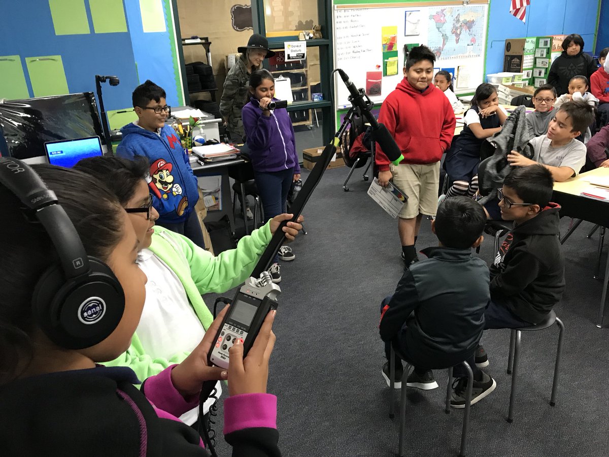 Cr8tingCr8tors's tweet photo. The @heningerschool students’ first take as a crew using official set protocol. Quiet on set!
#filmmaking #studentvoice #filmcrew #rollsound @rodemics @ZoomSound #production #edtech #artsed #CTE #education #experientiallearning #TuesdayMotivation @OCDeptofEd #students #shortfilm https://t.co/GNj7wrtwEy