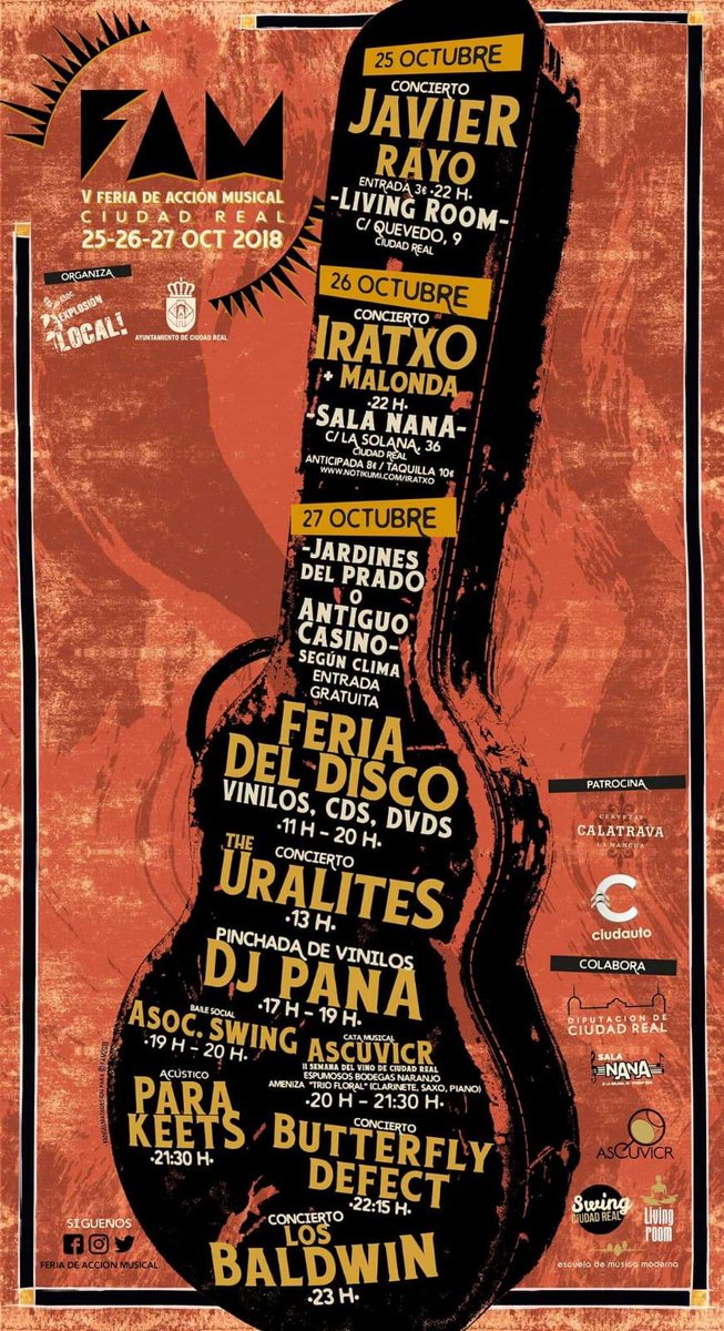 V edición de la Feria de Acción musical FAM <a href="/laferiaFAM/">Feria Acción Musical</a> <a href="/ExplosionLocal/">Explosión Local!</a> <a href="/Ciudauto/">Grupo Ciudauto</a> <a href="/AYTO_CIUDADREAL/">AYTO_CIUDAD REAL</a> <a href="/DiputacionCR/">Diputación de C.Real</a>