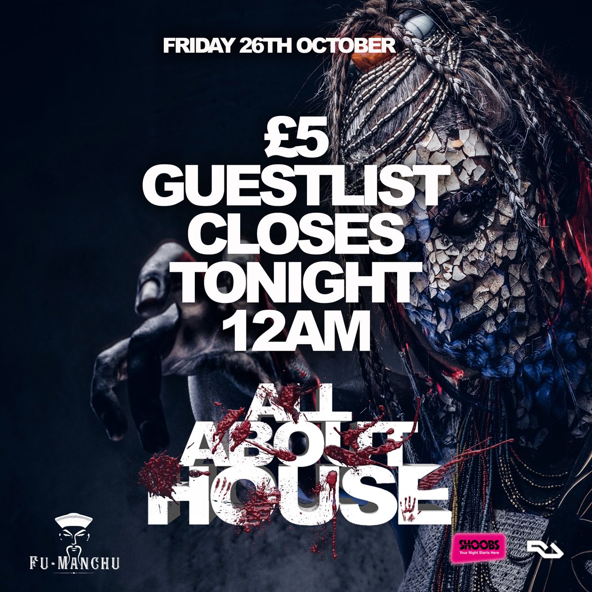 AllAboutHouseUK's tweet photo. £5 guestlist closes tonight. Last chance to get your name down: https://t.co/KhL2Zwz3hJ @jromePR #AllAboutHouse #AAH #ABTH https://t.co/EI2Hp6d0sL