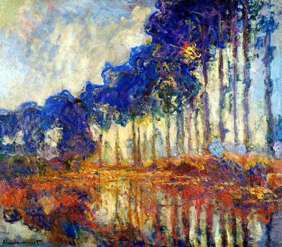 literatura_rte's tweet image. Claude Monet
The poplars in autumn, 1891