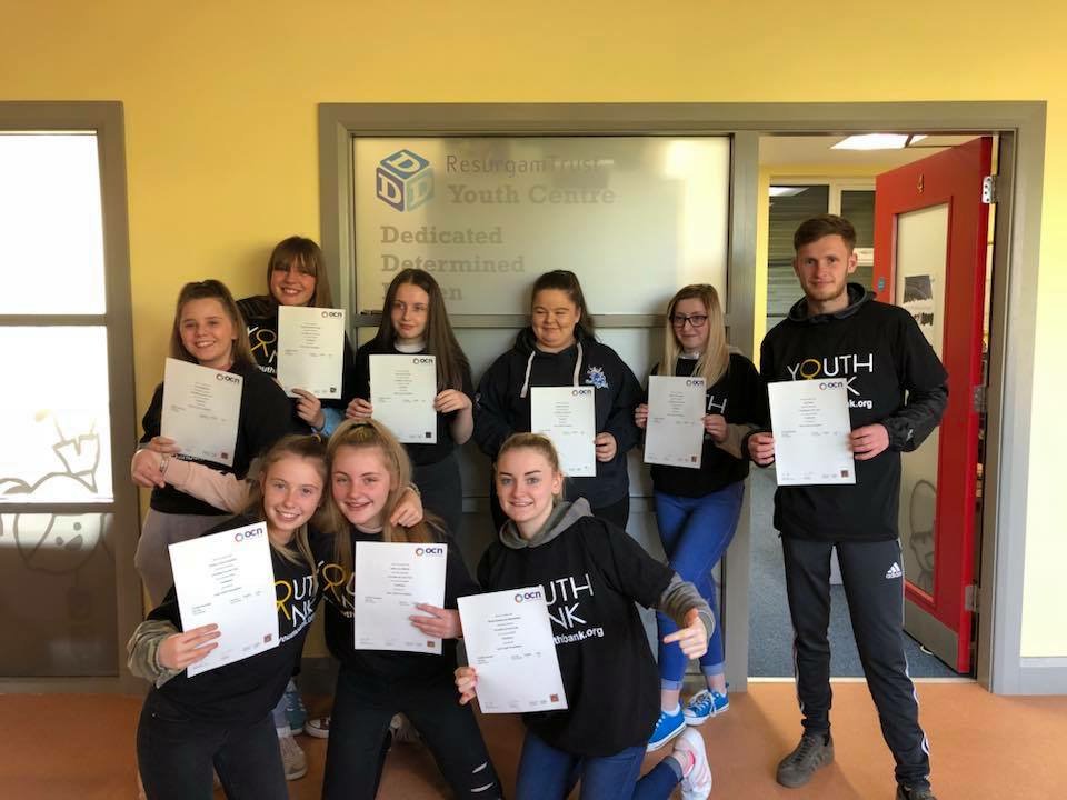 YouthBankIRE's tweet photo. Lisburn YouthBank @ResurgamTrust has been up to some fantastic fundraising activities! From chopping hair in partnership with local hairstylists to hosting junior discos! Big congratulations to these YouthBank Ireland members who completed their OCN in Grant Making- well done! https://t.co/5j3wswWL5I