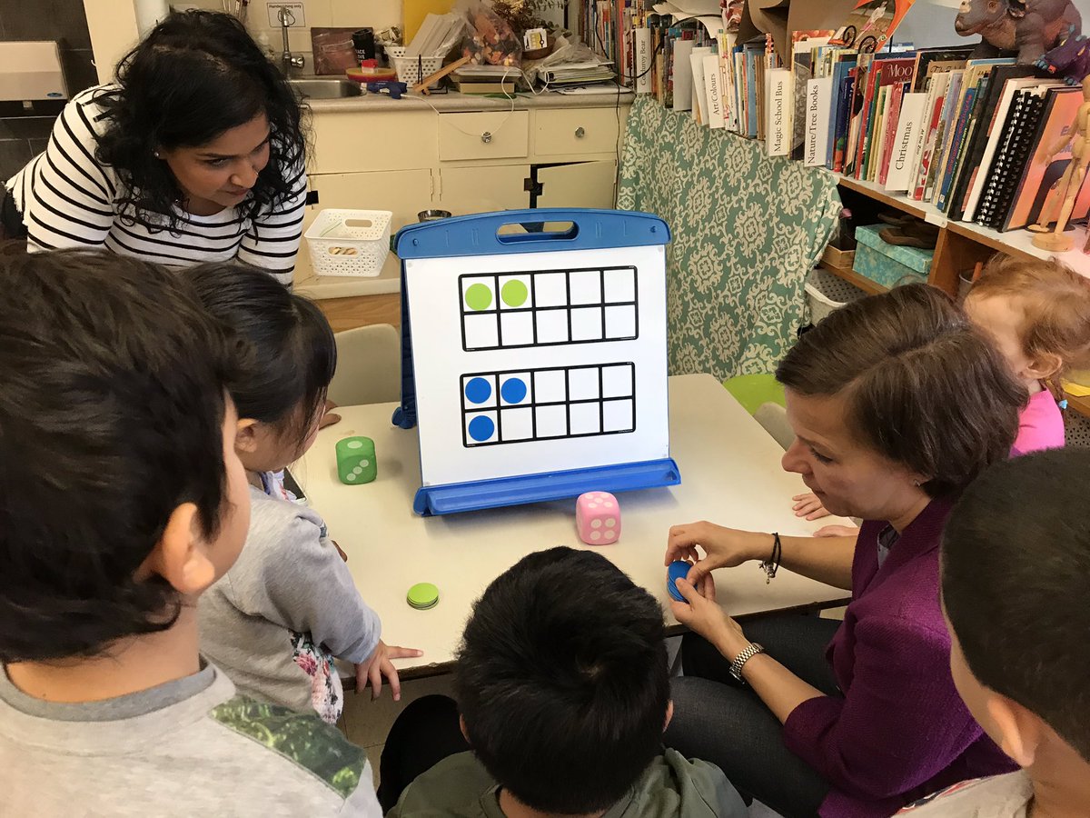 InglewoodH's tweet image. B is showing Ms. Fisher how to get to 10. Who is going to win? #betterthanaworksheet @tdsb  @LC2_TDSB @LC2_TDSB
