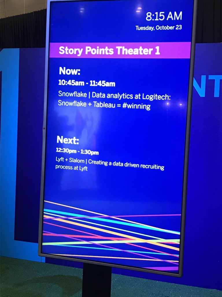 markbloomberg's tweet photo. Excited about upcoming talk from Avinash Deshpande from @Logitech on @SnowflakeDB + @tableau = #winning. Hear about their data analytics journey.  #tc18 https://t.co/3Zc9cCxPky