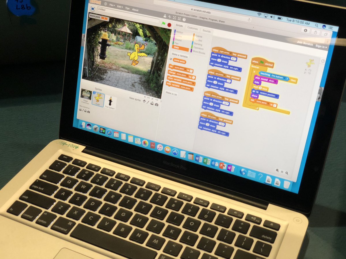 Students explored the use of variables in <a href="/scratch/">Scratch Team</a> to keep track of scores and the number of lives left in games. Building #coding foundations of game design. Next up, design an original game using developed skills. #FCScodes #FCSinspired <a href="/AlainaCrone/">Alaina Crone</a> <a href="/robotsNpencils/">Robots & Pencils</a>