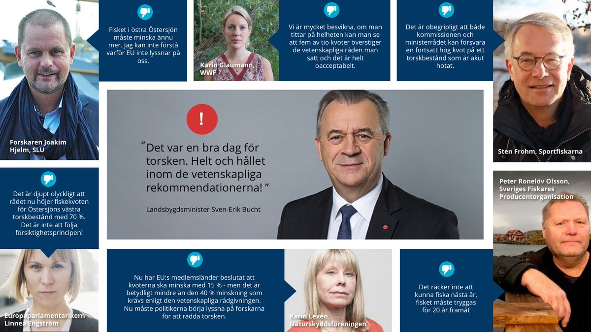SaveBalticCod's tweet photo. Många kritiska röster om de nya torskkvoterna! #räddaöstersjötorsken https://t.co/33edjADdGv