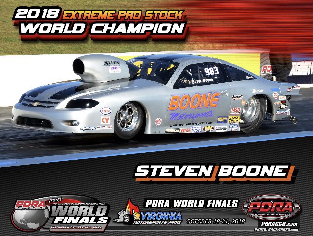 mtnmtrmafia's tweet image. Congratulations to Steven Boone (Boone Motorsports) for winning the 2018 PDRA Extreme Pro Stock Championship🏆
#repost 👉 raceworks.com
#pdra #extremeprostock #champion #prostockmatters #doorslammers2 #dragracing #nextgenprostockracers #mountainmotormafia