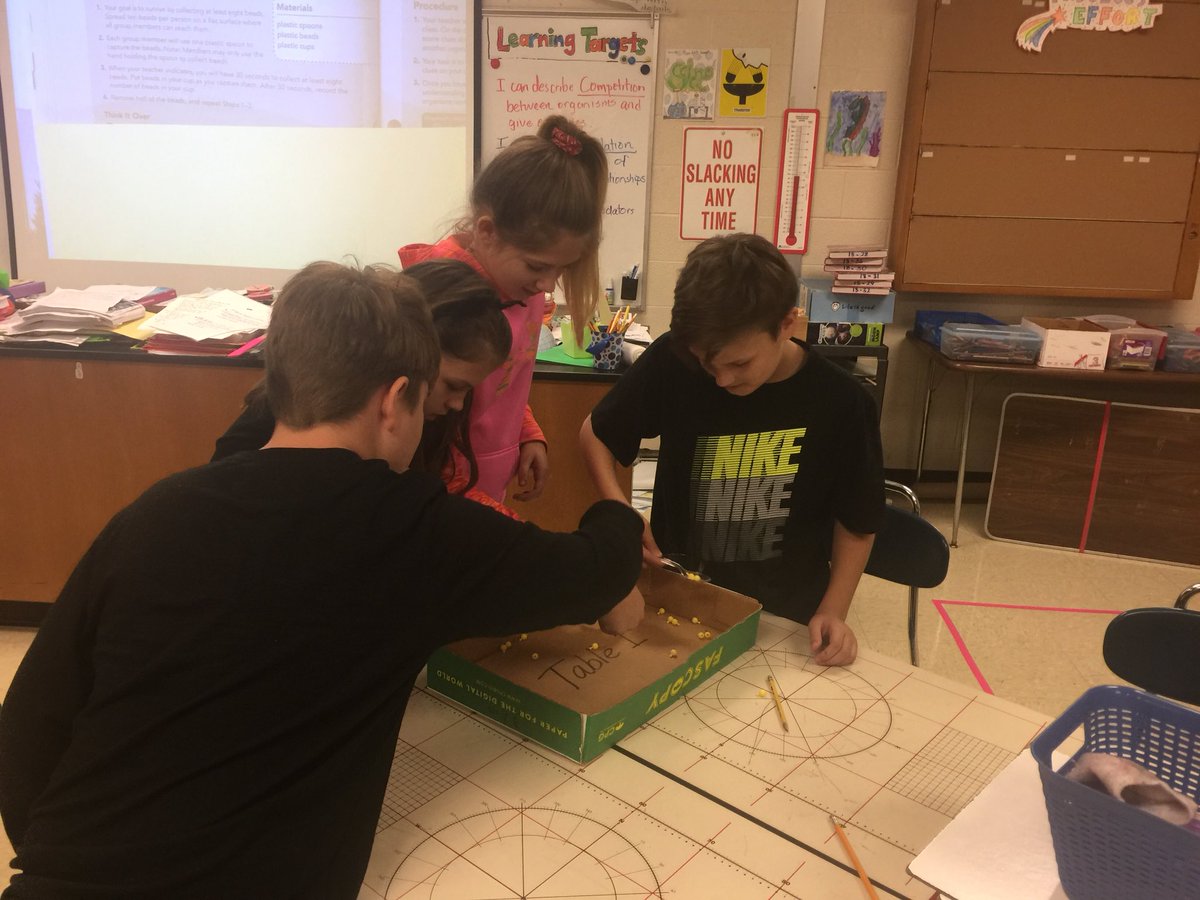 Awesome Dana Elliott creating opportunities for students to engage as organisms in competition for resources. Who will survive? @DCBE <a href="/WilliamJamesMS/">WilliamJamesMS</a> <a href="/DLWeeks83/">Danny L. Weeks, Ed.D.</a> <a href="/rfaulkner9/">Robbie Faulkner</a>