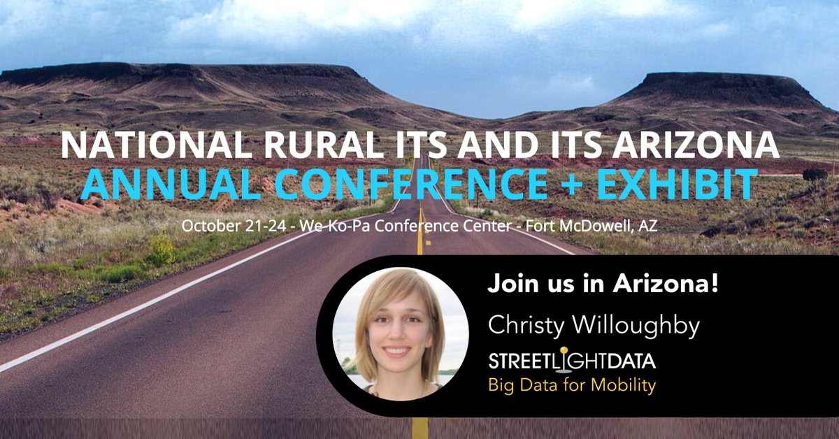 StreetLightData's tweet photo. @NRITSInfo: Come see @StreetLightData Senior Data Scientist speak on "Beyond Roadside Traffic Counters: Breaking Big Data’s AADT Barrier" TODAY at 10:45am in Rooms 102-103.
Event details here: https://t.co/926I7AG5GH
#BigData #BigData #TransportationBigData #AADT https://t.co/2wrRvS1OpN