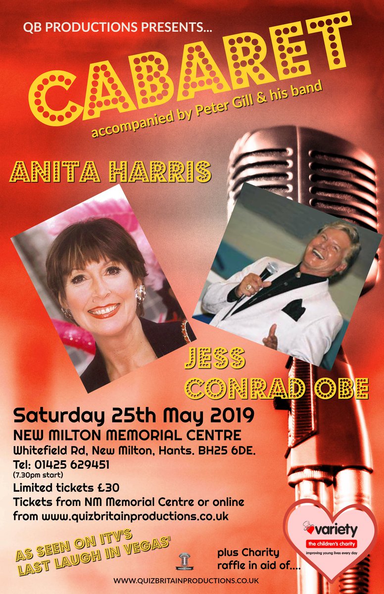 Fresh from Vegas...

Join <a href="/theanitaharris/">Anita Harris</a> <a href="/petegill/">Peter Gill</a> and me on Saturday May 25th 2019 at New Milton Memorial Centre Hampshire. Tickets on sale now. 

quizbritainproductions.co.uk/tickets <a href="/Quizbritain/">Ian Woolley 🇬🇧</a>