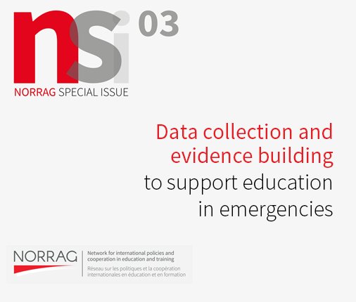 norrag's tweet photo. NORRAG invites specialists and stakeholders interested or involved in education to submit an article in English, French, Spanish or Arabic to NORRAG Special Issue 03: Data Collection and Evidence Building to Support Education in Emergencies  https://t.co/MhlpqzynFY https://t.co/RwX7n3nUUE