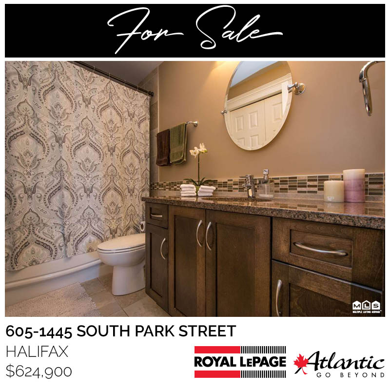 Rob_Scanlan's tweet photo. 605-1445 South Park St. has 2 #bathrooms, including this simple yet elegant #mainbath for your visitors & guests! Ready for #downtownliving? Inquire about this amazing #Halifax #condo today! #forsale #halifaxlistings #beautifulbathrooms #robscanlanrealestate #rlpa https://t.co/NKqIMPrfZu