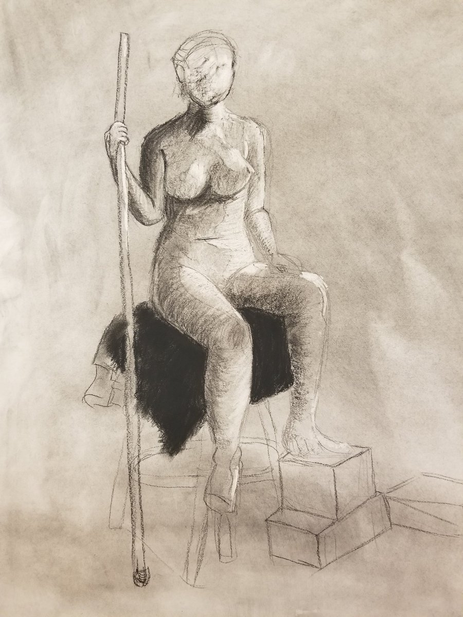40 minute figure studies done in charcoal. #figuredrawing #drawing #drawingstudies #charcoal #art #myart #sarahdoingartstuff