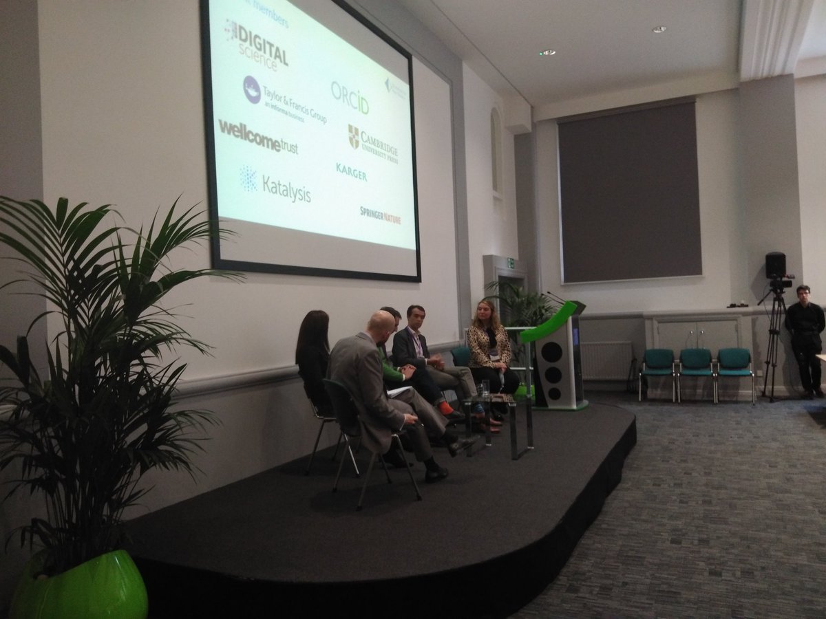 Panel discussion or rather the debate on #Blockchain applications for publishing is on...@chrkohl <a href="/tuttonrussell/">Louise Russell</a> @IanMulvany @JorisRossum #PubsTech