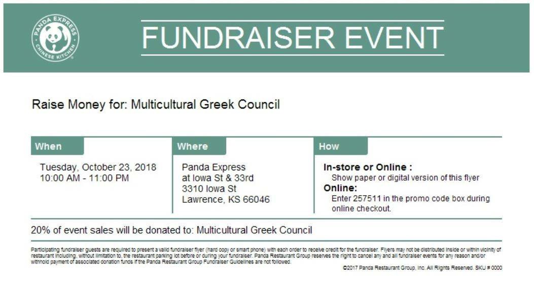 Looking for breakfast, lunch, or dinner? Or maybe all 3 🧐 Head over to panda express and satisfy your craving of food and also help support MGC. All you have to do is show this flyer. The fundraising will be going on all day so... GO GET YOURSELF SOME PANDA!
