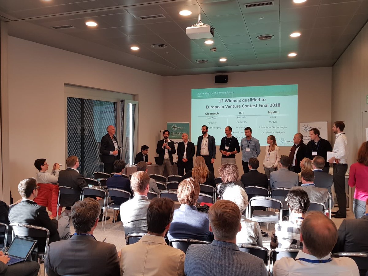 Tech Tour (@techtourhq) on Twitter photo Here are the 12 finalist of the Alpine High-tech Venture Forum, the top 25% of 44 presenting companies! Congrats to all! <a href="/Bestmile/">Bestmile</a> <a href="/parquery/">Parquery AG</a> <a href="/CREAL_3D/">CREAL</a> @insightnesscorp <a href="/PredictiveLayer/">Predictive Layer</a> <a href="/SkADlabs/">SkAD Labs</a> @aktiiaGlobal @Aspivix1 <a href="/lunaphore/">Lunaphore (a Bio-Techne brand)</a> <a href="/Lymphatica/">Lymphatica Medtech</a> #NexWafe #QuantumIntegrity Here are the 12 finalist of the Alpine High-tech Venture Forum, the top 25% of 44 presenting companies! Congrats to all! <a href="/Bestmile/">Bestmile</a> <a href="/parquery/">Parquery AG</a> <a href="/CREAL_3D/">CREAL</a> @insightnesscorp <a href="/PredictiveLayer/">Predictive Layer</a> <a href="/SkADlabs/">SkAD Labs</a> @aktiiaGlobal @Aspivix1 <a href="/lunaphore/">Lunaphore (a Bio-Techne brand)</a> <a href="/Lymphatica/">Lymphatica Medtech</a> #NexWafe #QuantumIntegrity