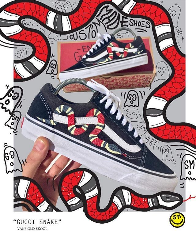 vans gucci snake