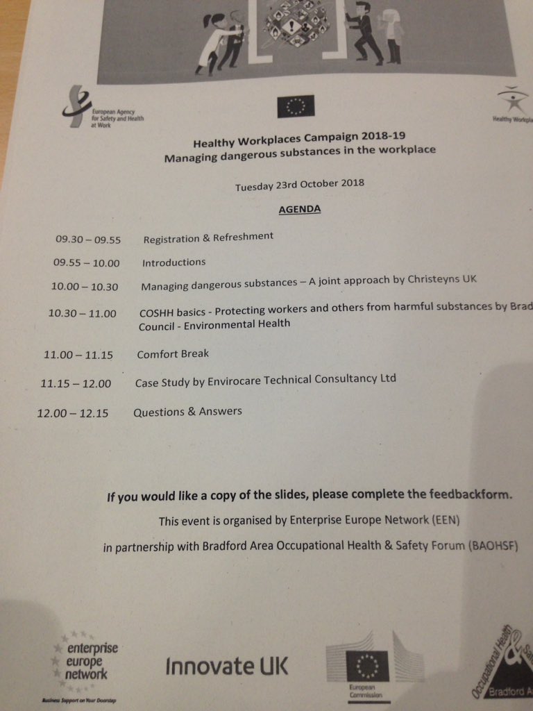 y_tuc's tweet photo. At the Bradford Area Occi Health Forum this morning #BAOHSF #EUHealthyWorkplaces @TUCYorksHumber https://t.co/xGKH3X6oss